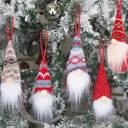 5 Pack Christmas Plush Ornaments Set - Xmas Hanging Decorations