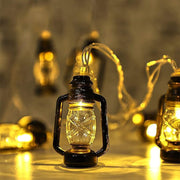 Mini Lantern String Lights with Warm White LED