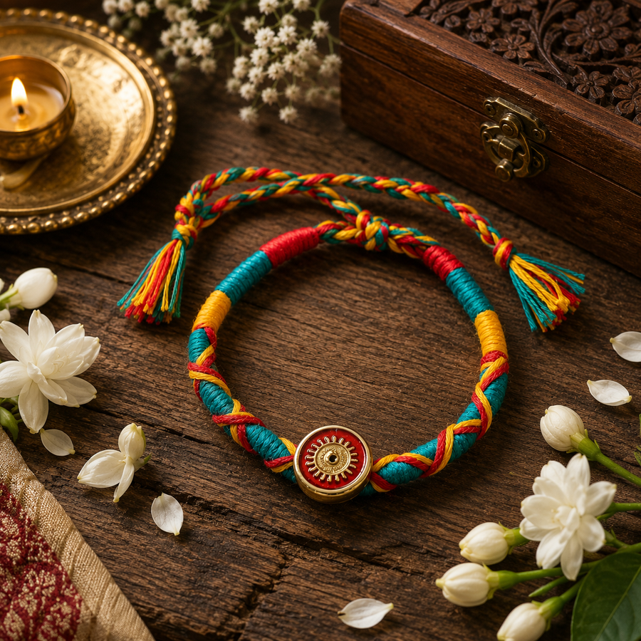 Festive Handmade Rakhi Bracelet