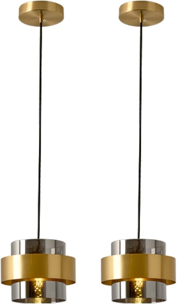 Modern Glass Pendant Light Fixtures Brass Ceiling Hanging Light