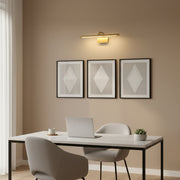 Modern Gold LED Picture Wall Light 50cm | 3 Color Changing | Slim Metal Art & Mirror Light