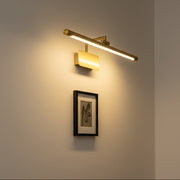 Modern Gold LED Picture Wall Light 50cm | 3 Color Changing | Slim Metal Art & Mirror Light
