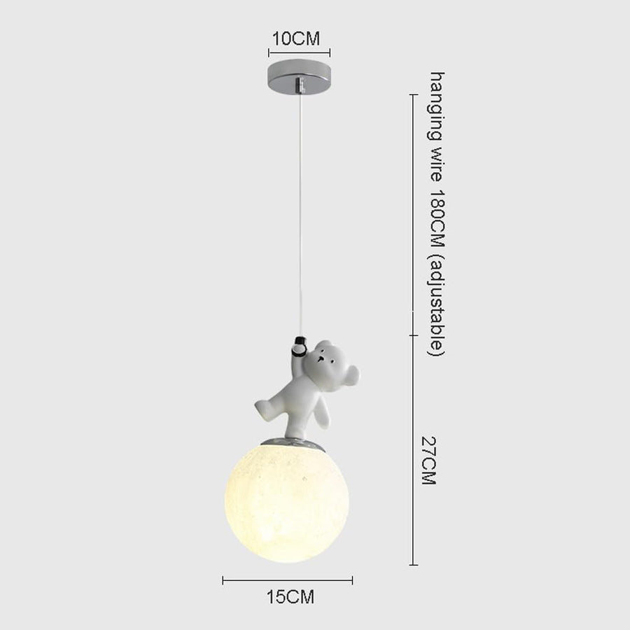 Pendant Kids Room Light with Glowing Light Cartoon Wall Light,