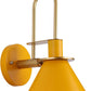 Cone Wall Sconce - Yellow Metal Wall Lamp