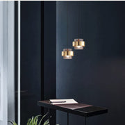 Modern Glass Pendant Light Fixtures Brass Ceiling Hanging Light