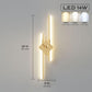 Modern minimalist living room bedroom bedside bedroom GOLDEN long LED acrylic Wall Lamp