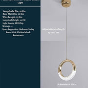 Half Moon Hanging Pendent Light Suitable for Living Room