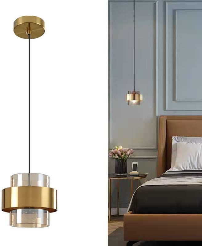 Modern Glass Pendant Light Fixtures Brass Ceiling Hanging Light