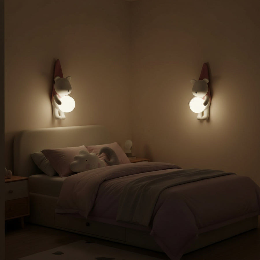 CORAL TREE Little Bear Kids Room LED Wall Light | 8W, 3000K