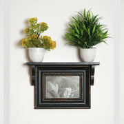 Horizontal photoframe with shelf