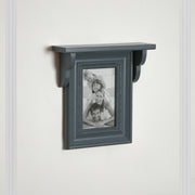 Photoframe with wooden shelf