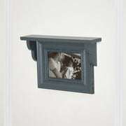 Horizontal photoframe with wooden shelf