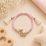 Handmade Pink Elephant Baby Rakhi