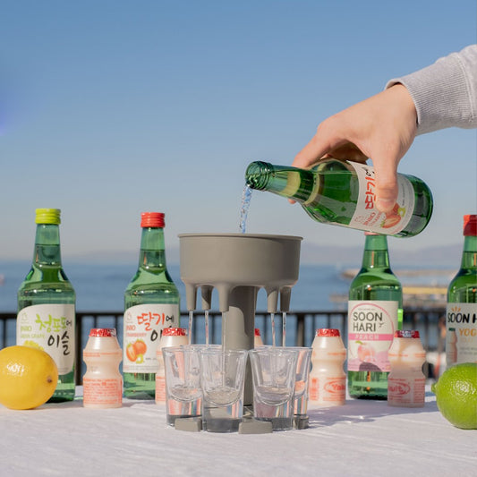 Shot Glass Dispenser and Holder (Set of 6)