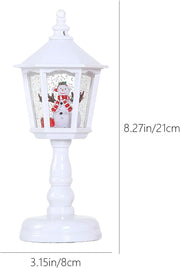 Christmas Table Lamp with Snow Night Light and Music Luminous Ornaments.