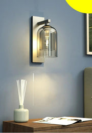 Matte Black Smoky Wall Light/Sconce by Grover Lights
