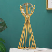 Crystal Ball Sculpture Statue with Holder for Living Room