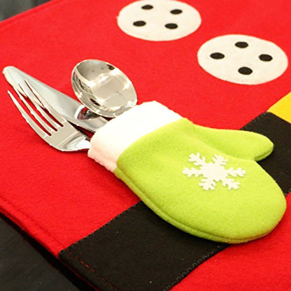 Christmas Table Mat with cutlery  (Set of 2)