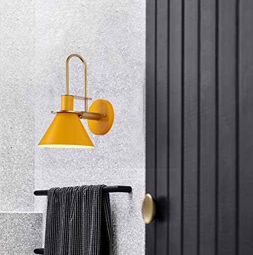 Cone Wall Sconce - Yellow Metal Wall Lamp