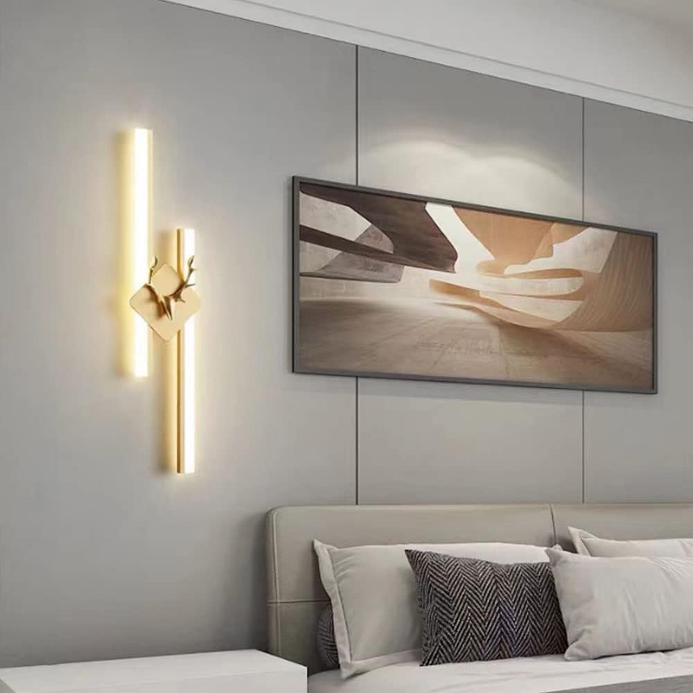 Modern Minimalist Living Room LED Acrylic Wall Lamp (Golden)