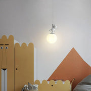 Pendant Kids Room Light with Glowing Light Cartoon Wall Light,