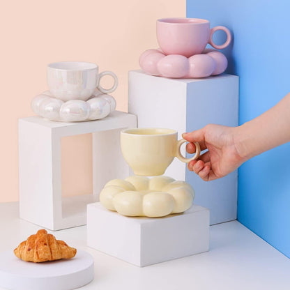 ceramic bubble tea cup set