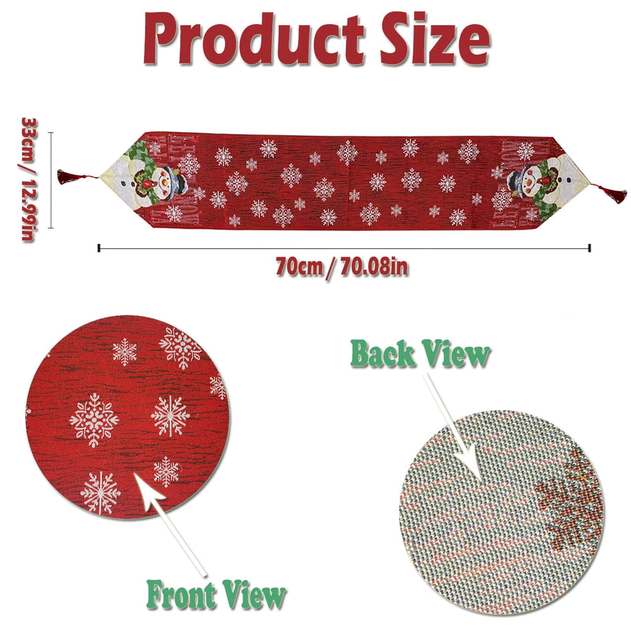 snowman Table Runner Dining Table Decoration