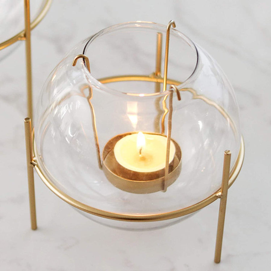 Glass Bowl T-light Candle Holder