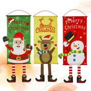 set of 3 christmas banner for decoration