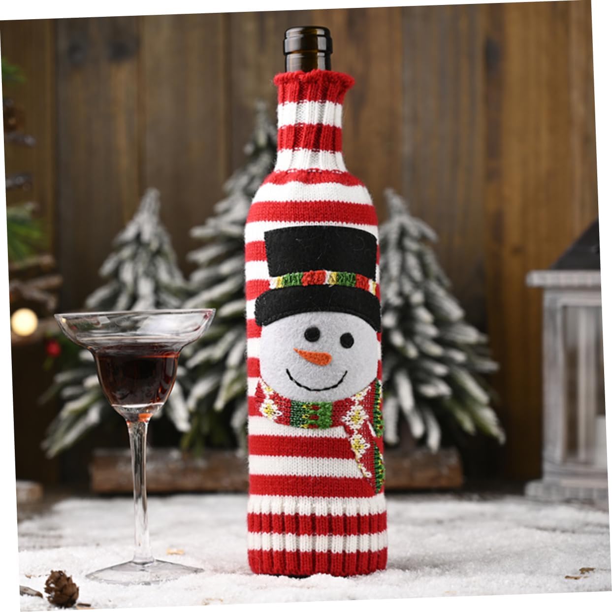 SNOWMAN WINE BOTTLE COVER(SET OF 2)