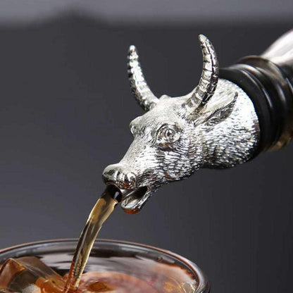 Stainless Steel Bull Face Wine Pourer