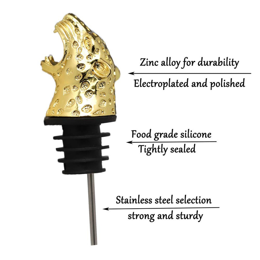 Stainless Steel leapard style Wine Pourer