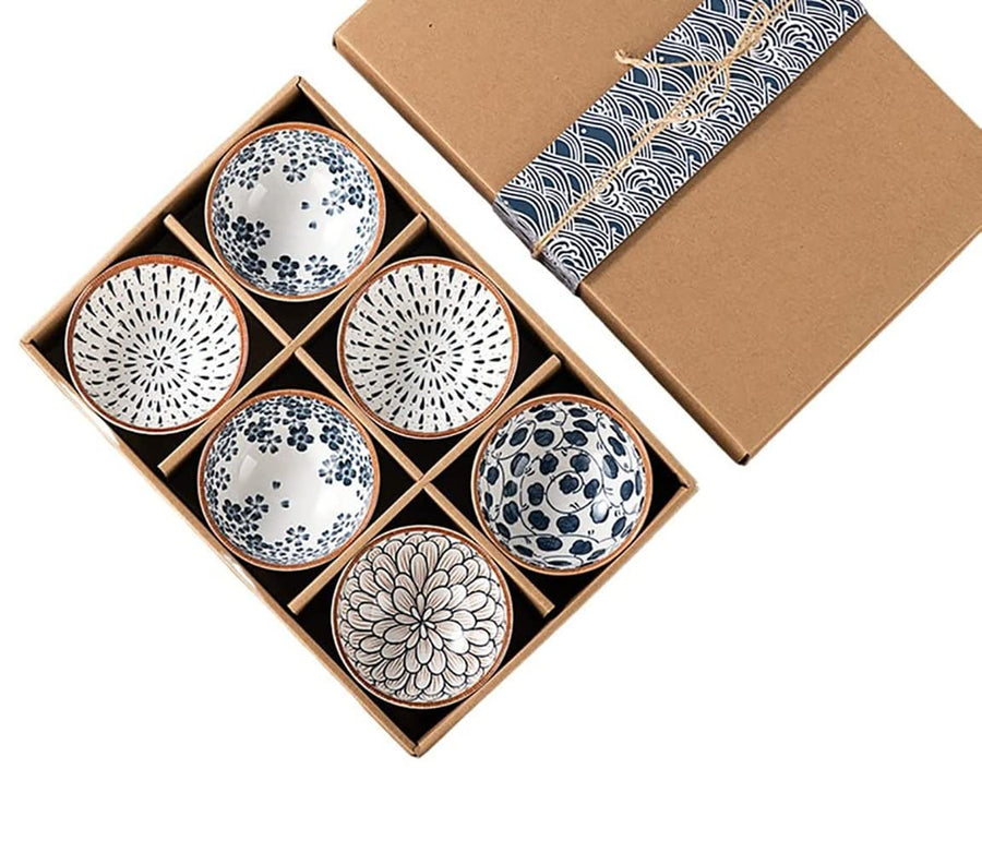 Porcelain Bowls Set, 300 ML Serving Bowls Oven Safe for Dining (6 -Piece)