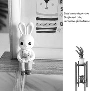 6 inch wooden Photo Frame with Cute Rabbit