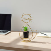 Nordic Table decor with artifical planter