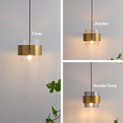 Modern Glass Pendant Light Fixtures Brass Ceiling Hanging Light