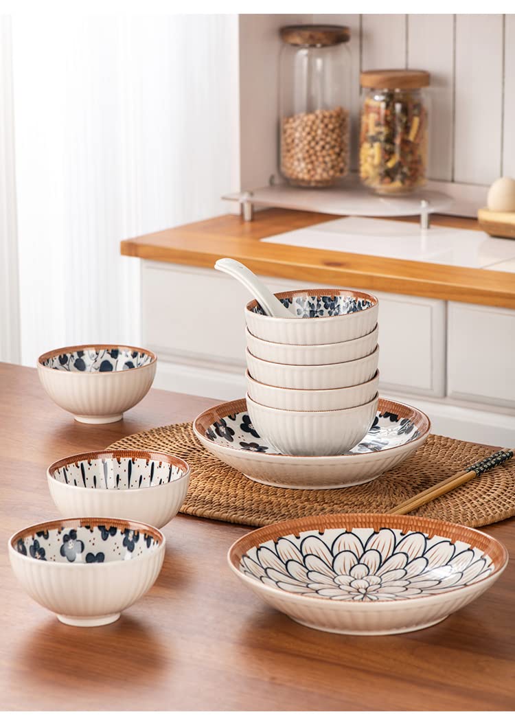 Japanese style Ceramic Rice Bowl set