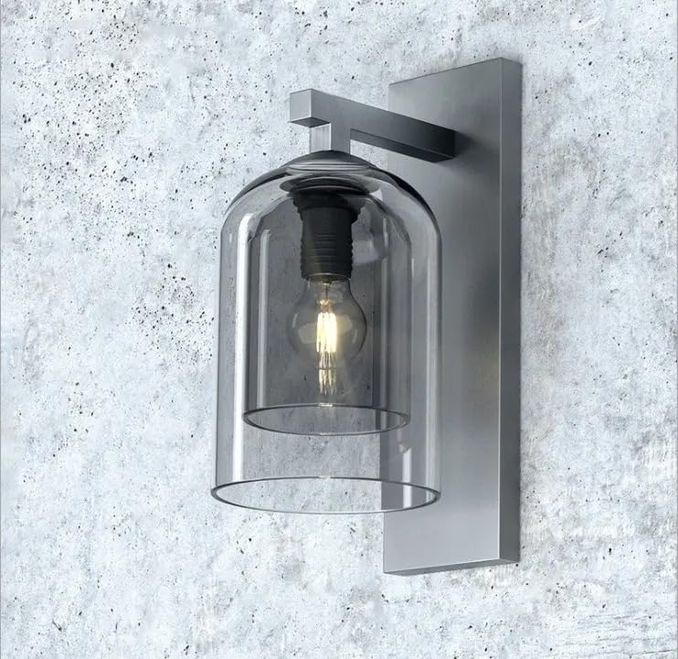 Matte Black Smoky Wall Light/Sconce by Grover Lights