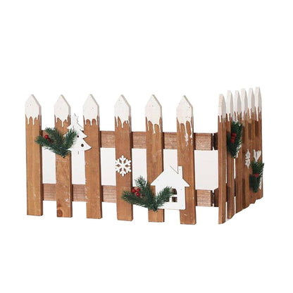 Christmas Tree Fence, Thick Wooden Picket Fence xmasTree