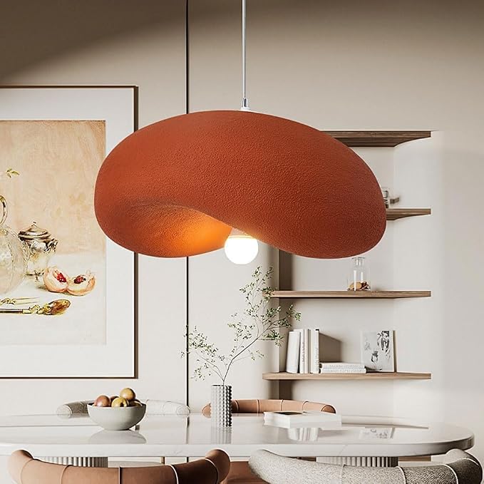 Coral Tree Modern Sculptural Curved Dome Pendant Light - Terracotta 400mm