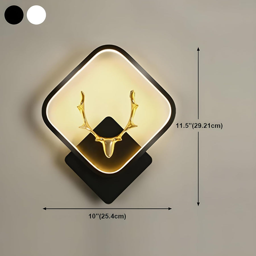 Deer Wall Lamp with Adjustable Color Changing Function