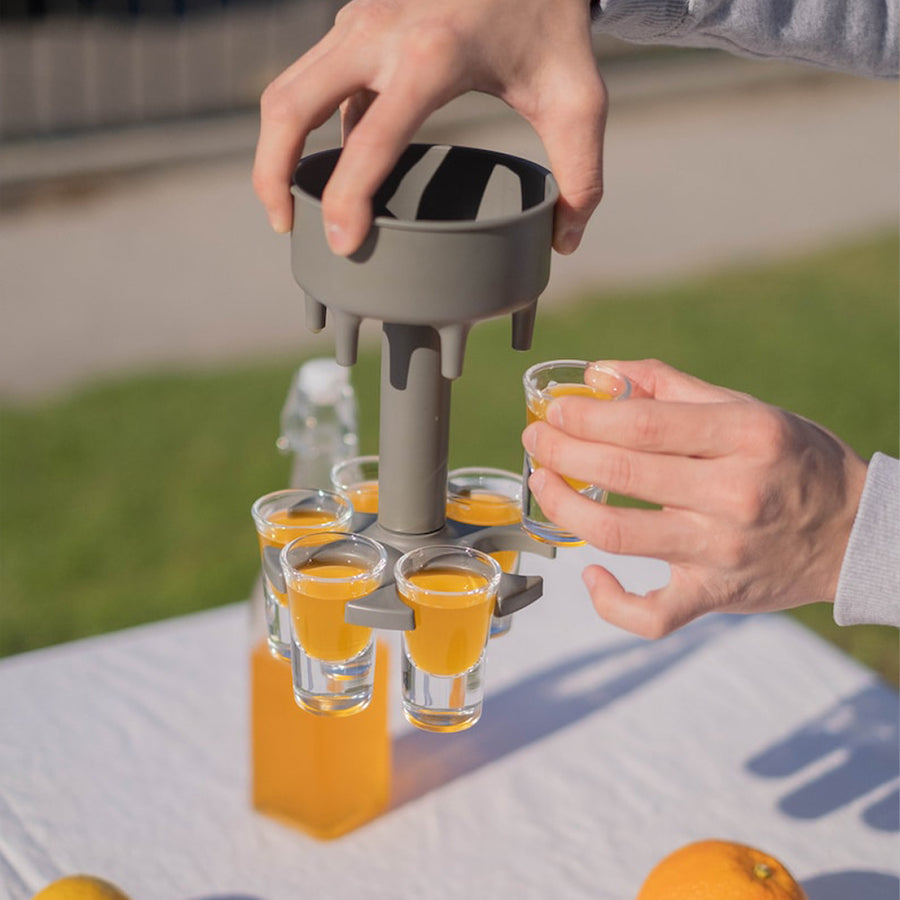 Shot Glass Dispenser and Holder (Set of 6)