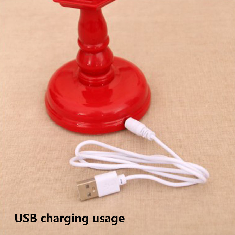 Christmas Table Lamp with Snow Night Light and Music Luminous Ornaments.