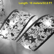 Christmas Ribbon LED Fairy Lights – Decorative Mesh Ribbon for Christmas Tree, Gifts & Home Décor