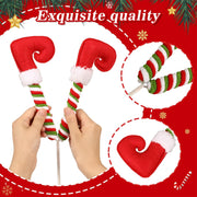Elf Legs Christmas Picks – Set of 3 Mini Stuffed Legs for Tree Decoration