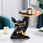 Resin Bulldog Decoration Tray