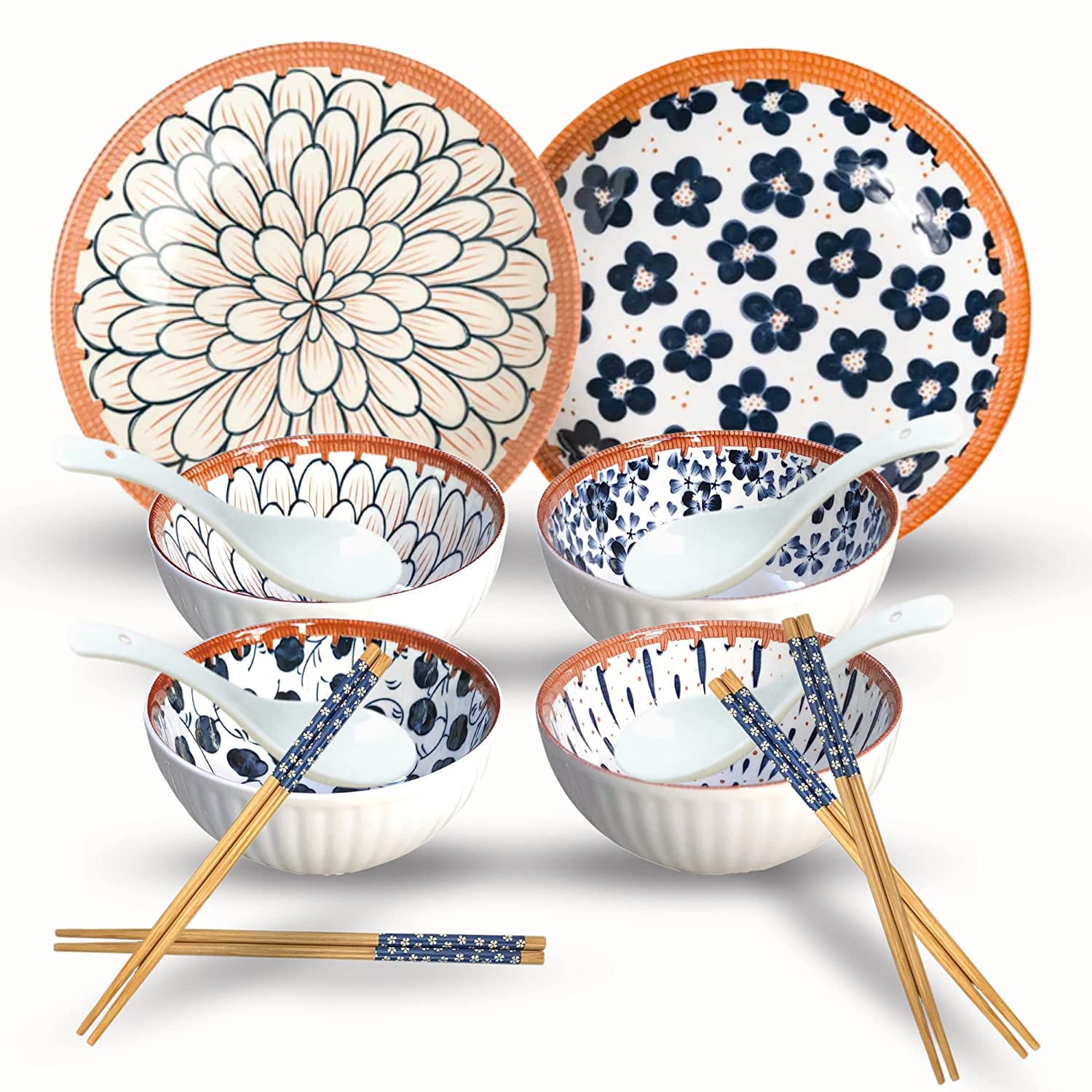 Porcelain Bowls Set, 300 ML Serving Bowls Oven Safe for Dining