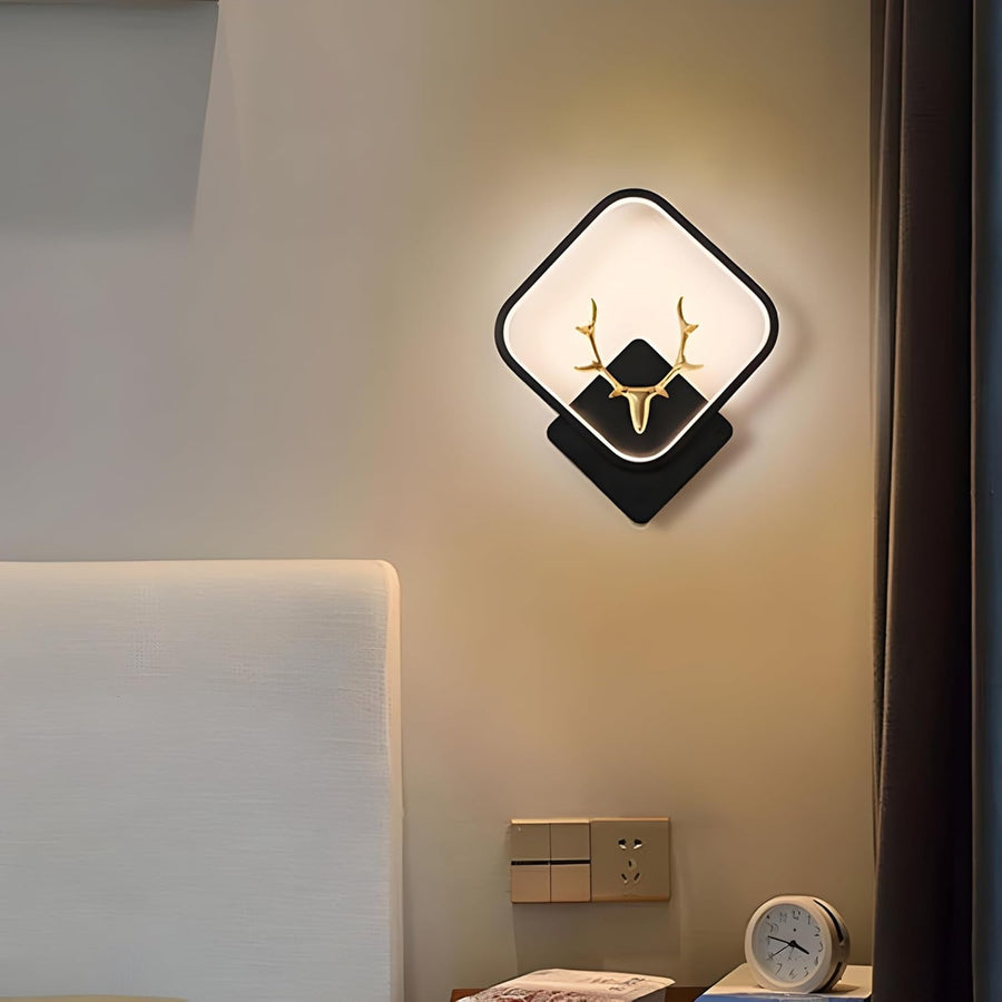 Deer Wall Lamp with Adjustable Color Changing Function