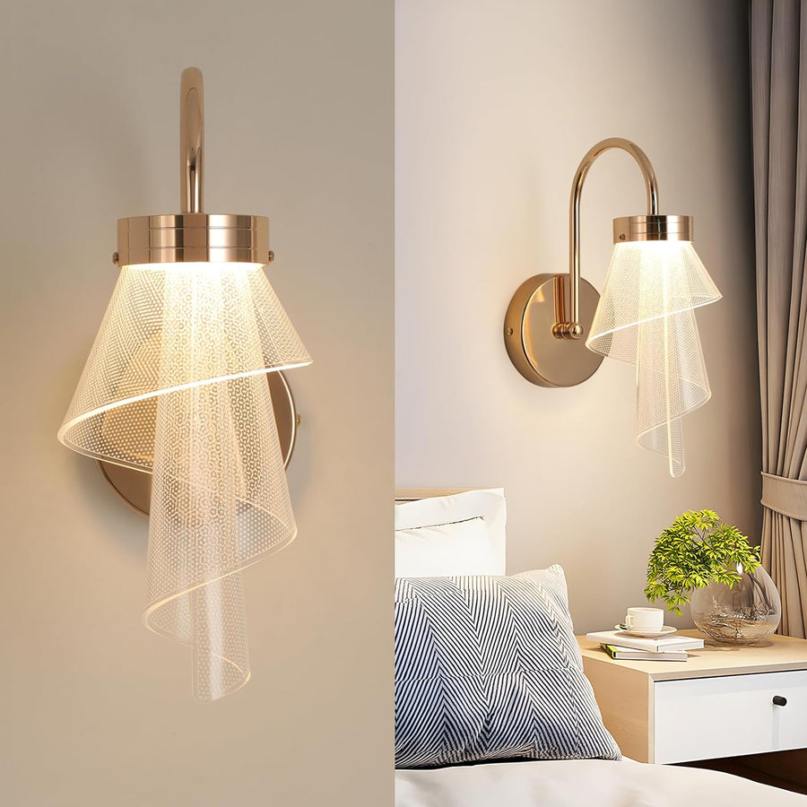 Modern Wall Mount Light Fixture for Living Room, Bedroom, and Hallway