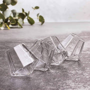 Clear Diamond Shaped Glass Set (Set of 6)